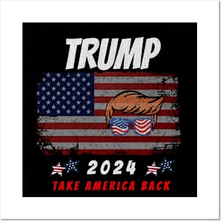 Trump 2024 Take America Back Posters and Art